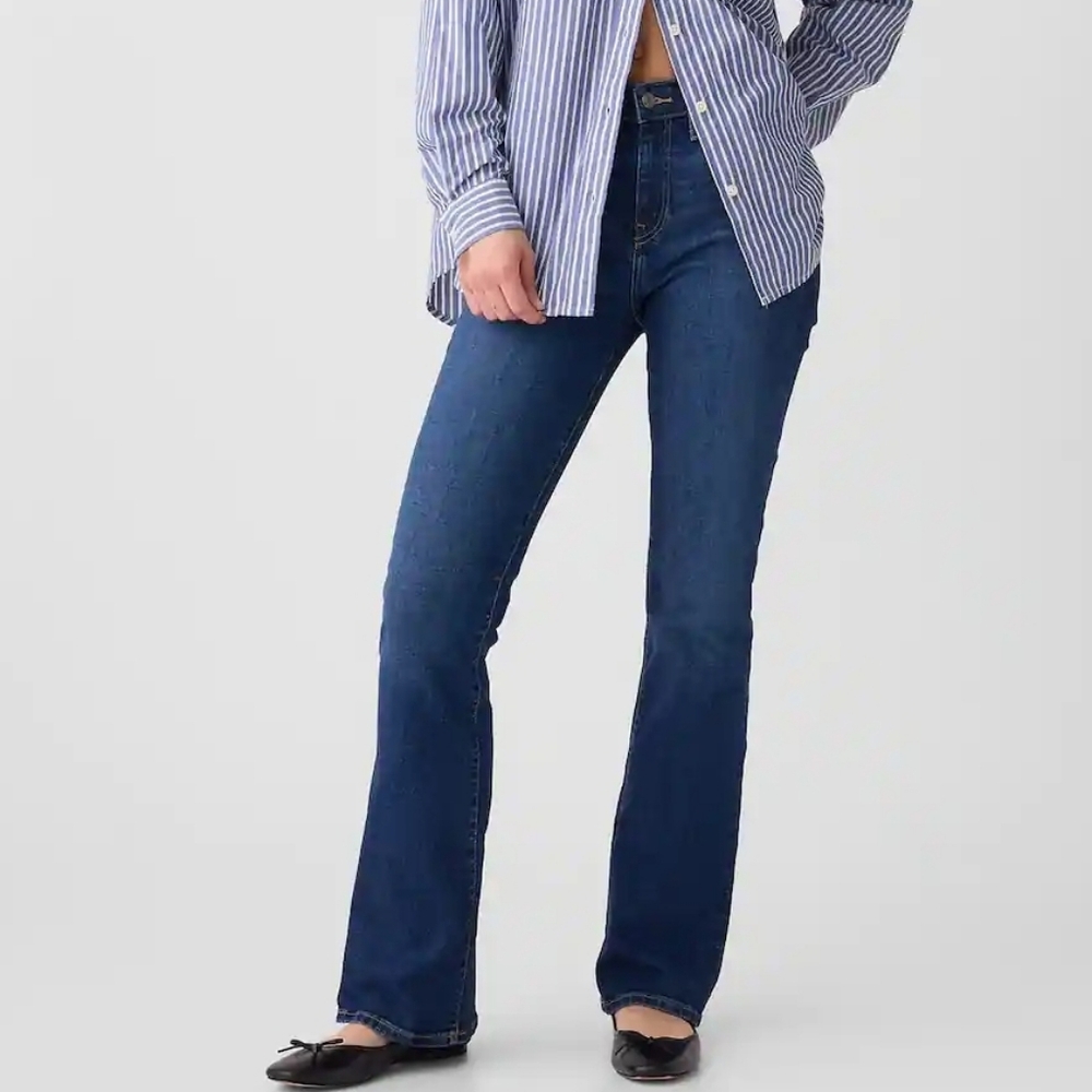 GAP Baby Boot Mid Rise Stretch Jeans in Deep Blue 10R 30